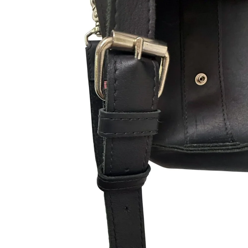 Copper River Bag Bolinas Voyager Laptop Briefcase Black Leather Large Messenger